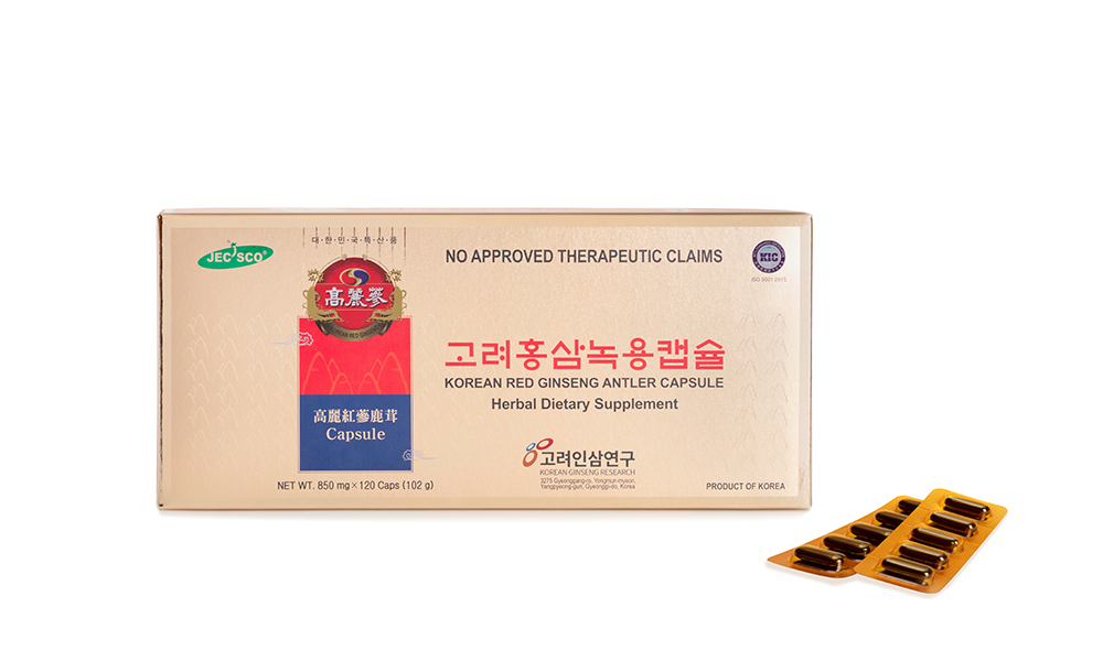 Korean Red Ginseng Extract Anlter Capsule